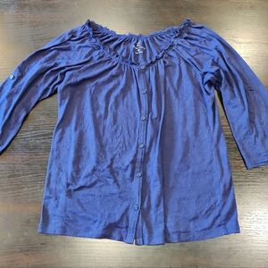 New York & Company Button Down Blouse Size Medium